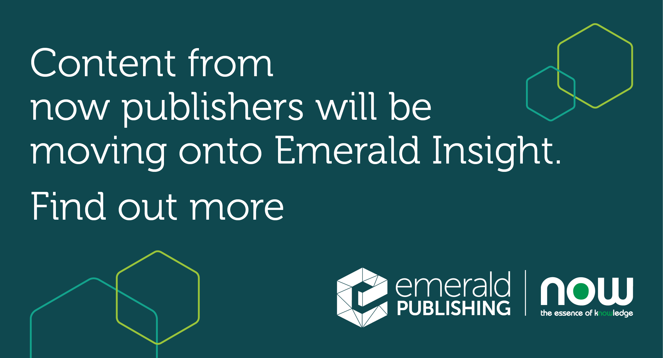 Content transition to Emerald Insight